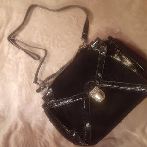 Relic Furry Black Handbag Purse Bag with Strap